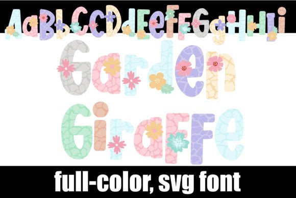 Discover the Whimsical Charm of the Garden Giraffe Font