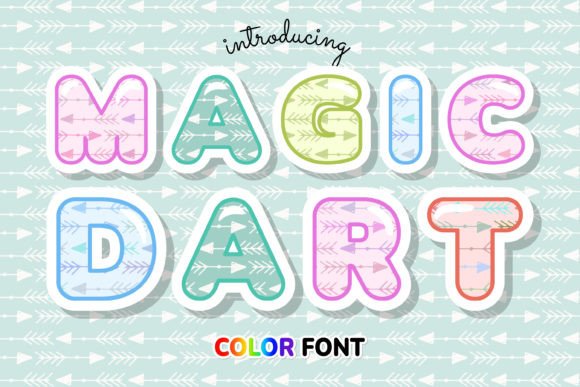 Magic Dart: The Arrow Pattern Font for Modern Creatives