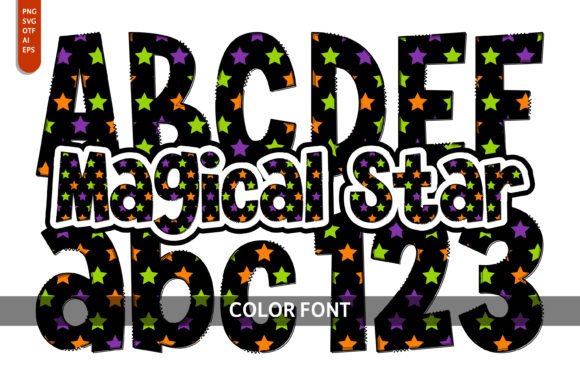 Magical Star: A Playful Color Font for Creative Projects