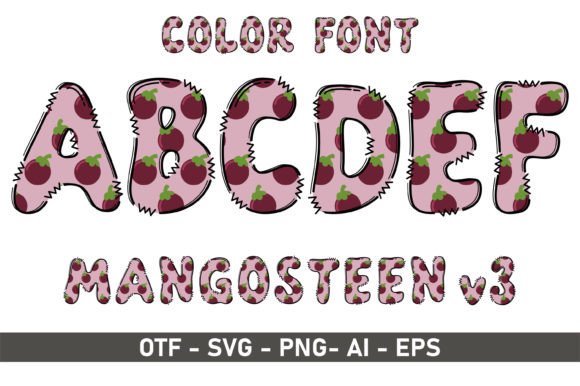 Mangosteen V3: A Colorful Typeface for Playful, Artistic Designs