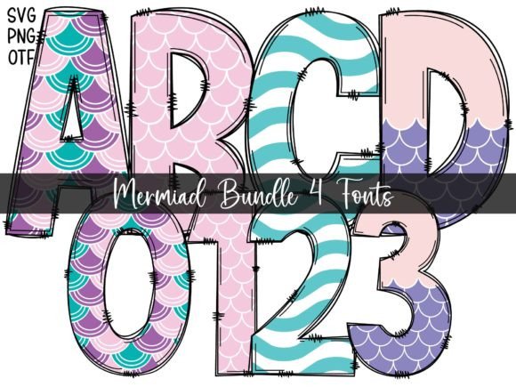 Mermaid a: The Playful Color Font for Modern Branding