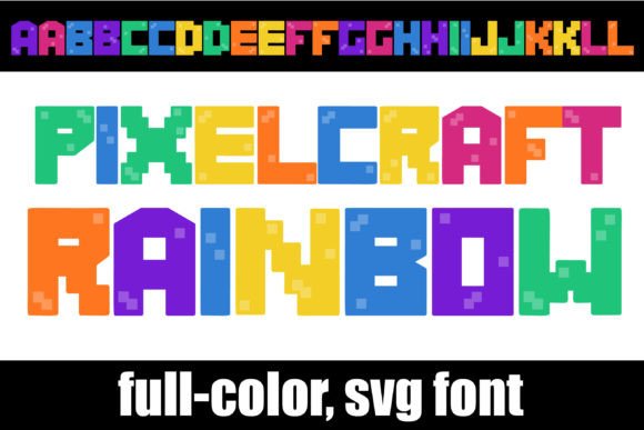 Pixelcraft Rainbow: The Bold Typeface That Pops