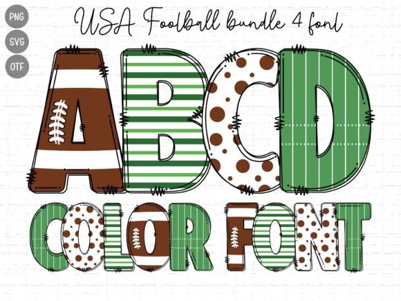 Scoring Big with USA Football: A Color Font for Bold Designs