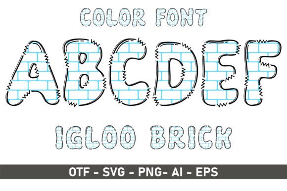 Unleash Playful Creativity with Igloo Brick Typography