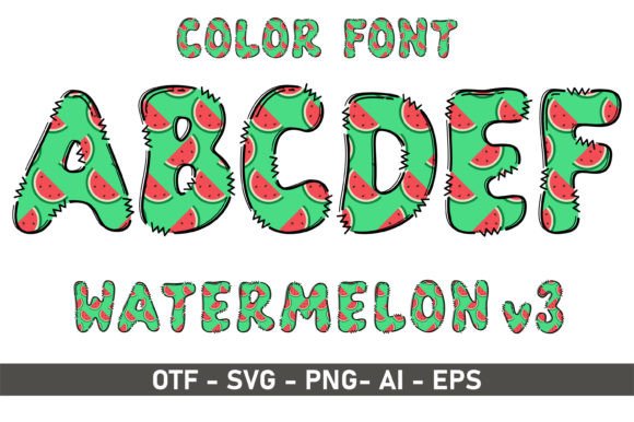 Watermelon V3: A Playful Font for Creative Branding