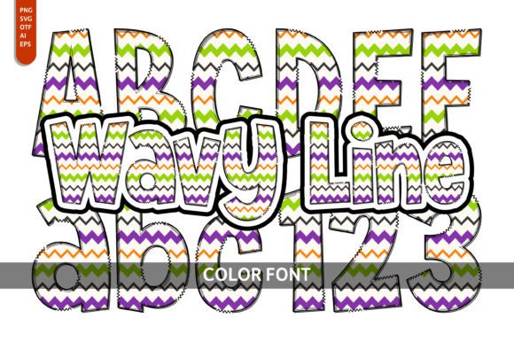 Wavy Line: A Playful Font for Creative & Commercial Projects